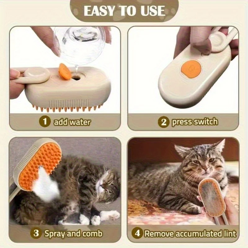 3-in-1 Steam Grooming Brush 5