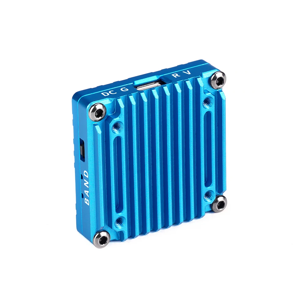 Dissipateur CNC en aluminium de l'émetteur vidéo Axisflying V2 VTX 5.8G 1.6W, détail des ailettes.