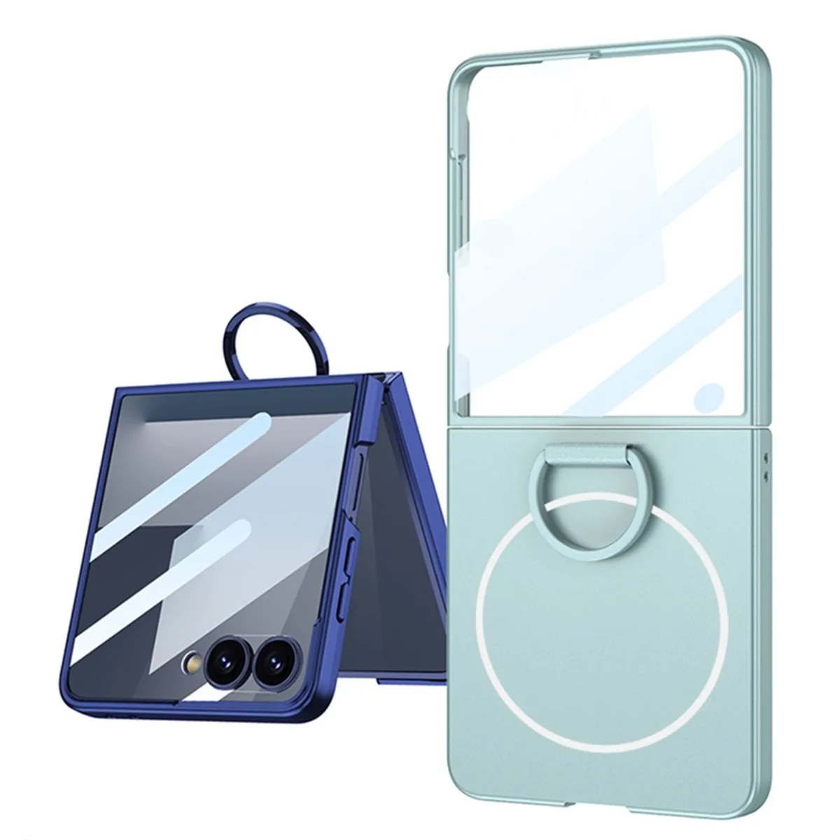 Premium Luxury Slim MagSafe Phone Case with 360° Protection and Ring Holder