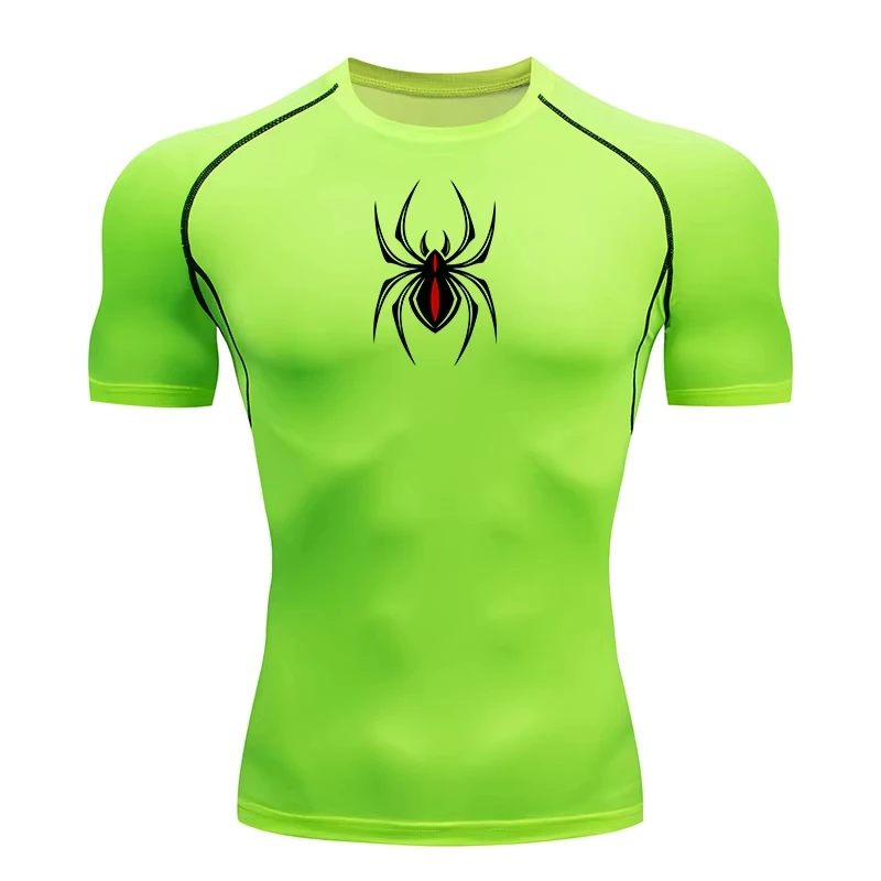 Herren Kurzarm Feuchtigkeitsableitende Rash Guard Gym Workout Lauf-Kompressionsshirts für T-Shirt Athletische Schnelltrocknende Tees Tops