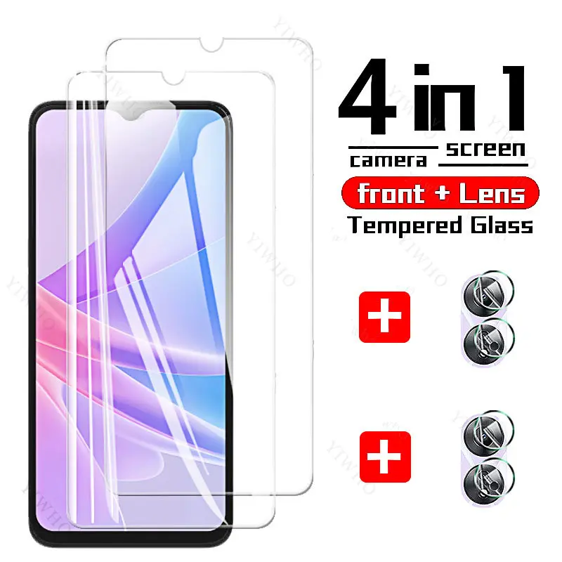 6-in-1 Tempered Glass Phone Case with Camera Protector