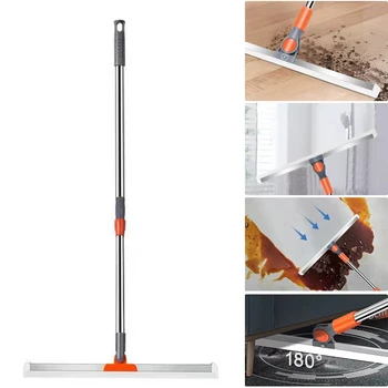 35/50CM Squeegee Magic Broom Scraper Multifunctional Silicone Wiper for Floor Glass Sweeping Kitchen Scrubbing Rotary WaterSweep