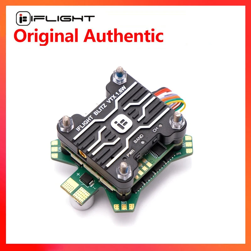 

iFlight BLITZ F7 55A 2-6S Stack with F7 V1.2 Flight Controller / BLITZ E55S 4-IN-1 ESC / BLITZ 5.8GHz 1.6W VTX for FPV