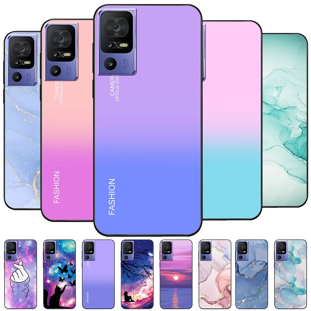 Custodia Per Tcl 40 Se Coque Tcl 40 Se Tpu Custodia Morbida In Silicone Moda Per Tcl 40 Se Cover Per Tcl 40Se Cute Bumper Funda Matte