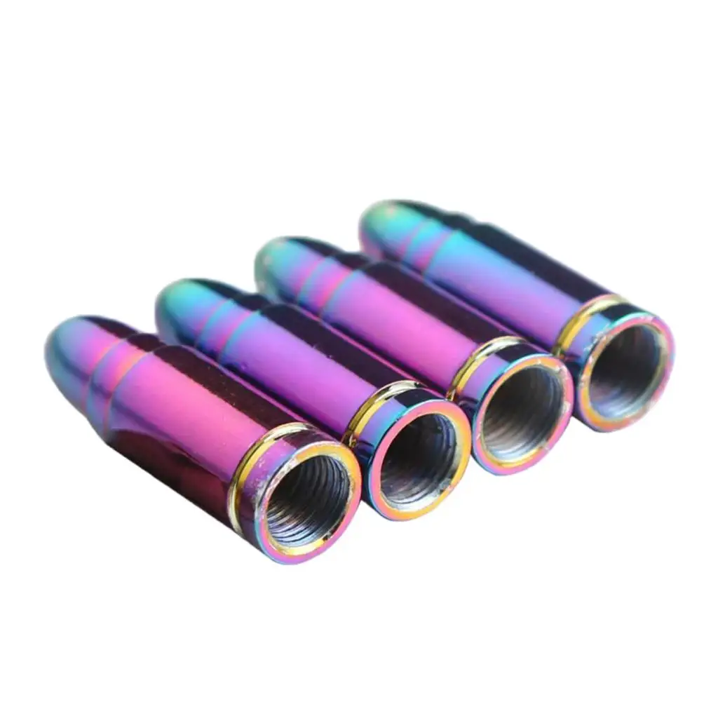 

4PCS Car Motorcycles Ball Aluminum Tire Caps Colorful