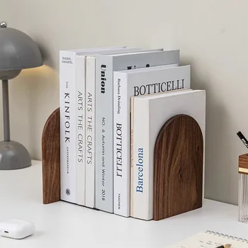 Natural Wooden Bookends 3