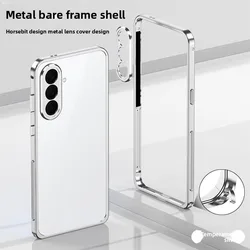 Premium Aluminum Alloy Frame Case - Luxury Heat Dissipation & Shockproof Armor with Camera Protection for Galaxy A37 (Silver)