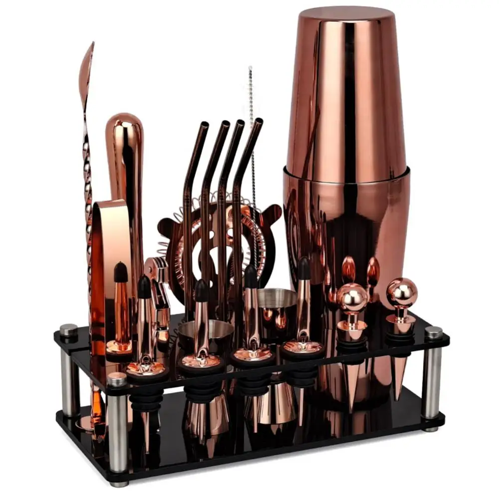 Cocktail Shaker Making Set Stainless Steel Bar Tools Bartender Kit 750ML Mixer Wine Martini Shaker Kit For Drink Party