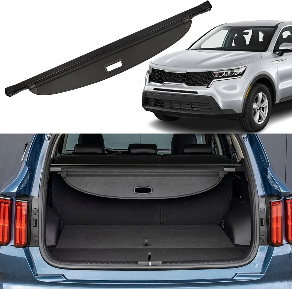 Cubierta De Carga Para Kia Sorento 2015 - 2024 2025, Protector De Sombra De Seguridad Retráctil Para Maletero Trasero, Cubierta Tonneau, Pantalla De Privacidad Para Equipaje - AliExprs 34