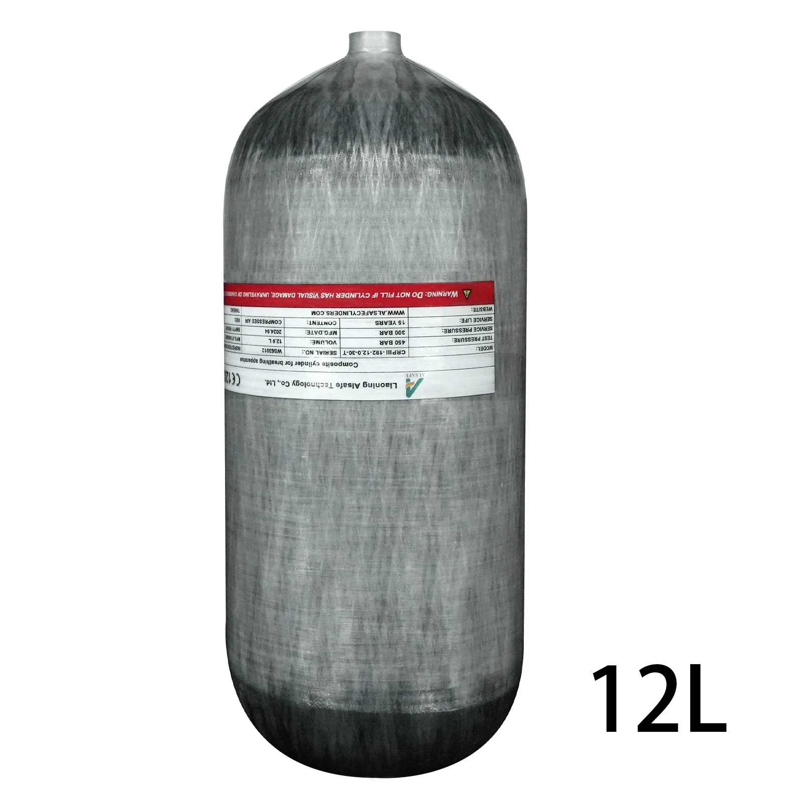 TUXING 300Bar 12L Carbon Fiber Cylinder with Regulating Valve for Underwater Swi