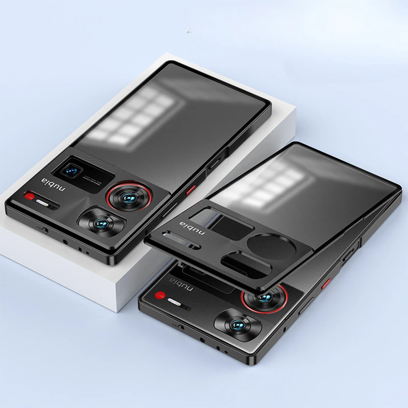 Custodia Compatibile Con Samsung Galaxy S21 Ultra, Adsorbimento Magnetica 360 Gradi Protettiva Metal Bumper Cover Trasparente Vetro Temperato, Case Con Protettiva Fotocamera Posteriore,Rosso - Foto 9