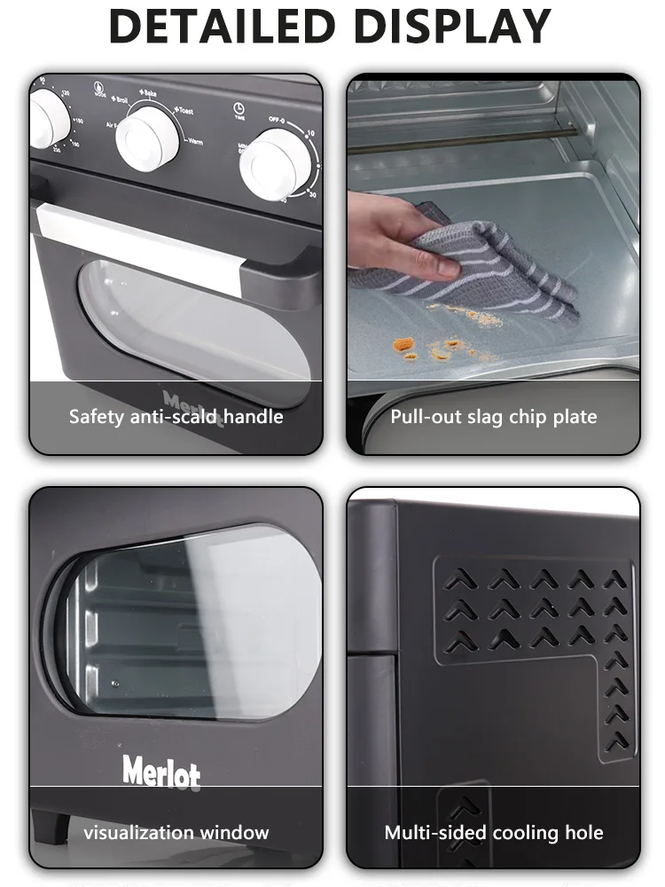 1200W 16L Electric Air Fryer Oven Multifunctional Household Air Fryer Pizza Oven Timing Baking Machine Kitchen Appliances 5