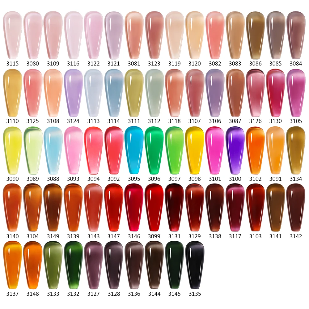 Arte Clavo 15ml Semi-Permanent Jelly Gel Nagellack Weiß Rot Lila Natürlich Transparent Nude Nagelkunst Soak-Off UV LED Lack – Detail 12