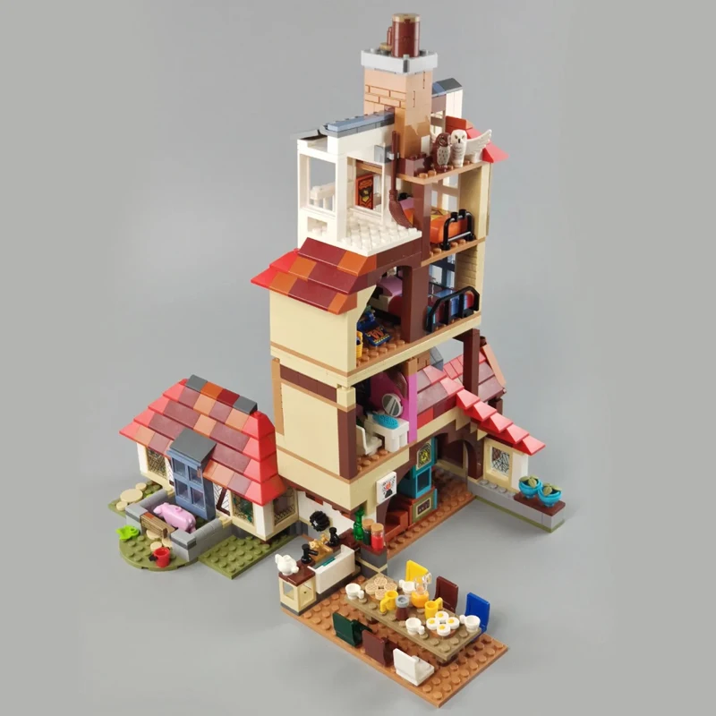 New Burrow Alley, high difficulty DIY building blocks interspersed and assembled, 75980 children's toy compatible building block 6