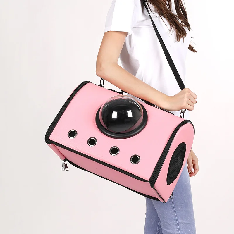 

Breathable Pet Dog Carrier Bag Cat Bag Pet Bag Go Out Carrying Bag Folding Transparent Space Bag Pet Accessories Pet Supplies