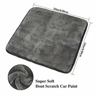 SEAMETAL 40x40CM Car Wash Microfiber Towel 1200GSM Super Absorption Car Cleaning Drying Cloth Hemming Towels Detailing Care Rags 2