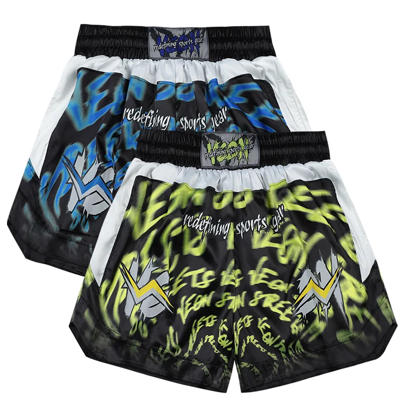 Veidoorn Men's High-Waist Boxing Shorts with Stylish Prints-Trendy & Comfortable for Training and Casual Wear