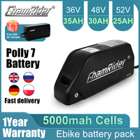 Chamrider Polly 48V 30AH Ebike Battery Downtube 52V Electric Battery BMS Original 21700 Lithium lon Battery 1000W 18650 Cell
