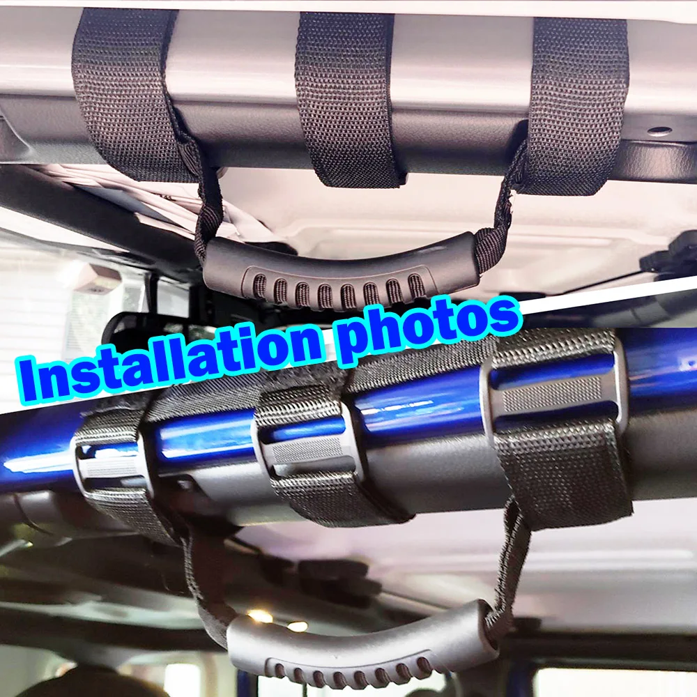 2Pc Roll Bar Grab Handles For Jeep Wrangler 1955- jeep roll bar handles