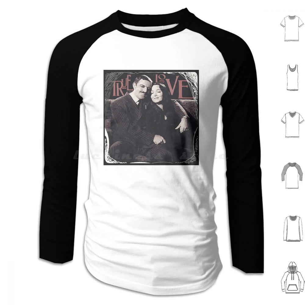 Gomez & Morticia Addams: Felpe Con Cappuccio True Love Manica Lunga Gomez Gomez Addigs Morticia Morticia Addams Gomez