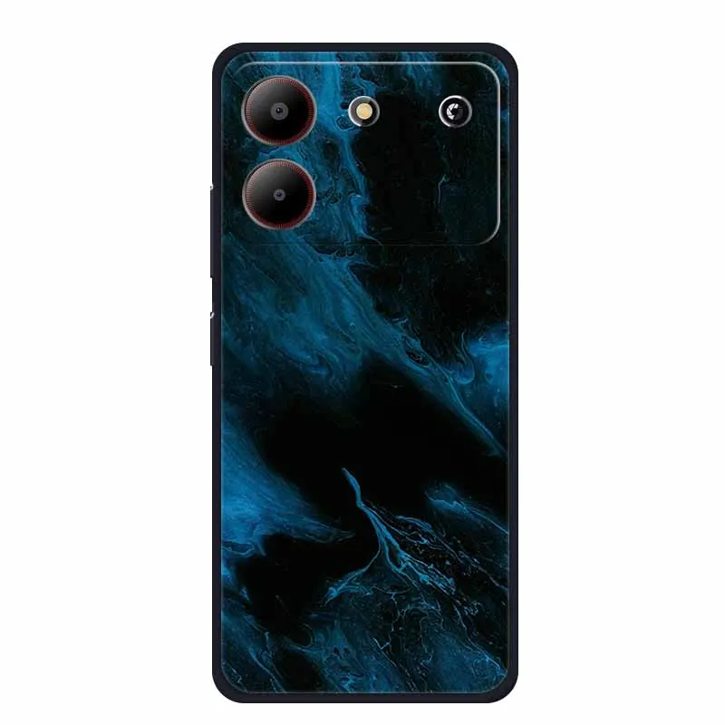 Luxury 6.6 TPU Soft Silicone Back Cover with Floral Cartoon Design