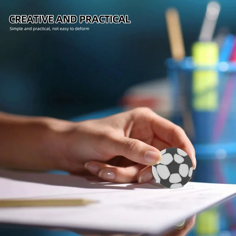 10 Pcs Football Eraser Erasers Small Compact Party Favors Supplies Modeling Multi-function Pencil Accessories Cute Soccer pencil eraser eraser pen retractable eraser kneadable eraser eraser refillable pen biscuit eraser plasticine eraser