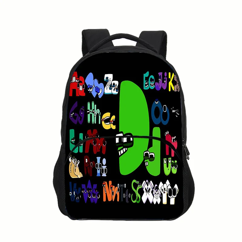 16inch Alphabet Lore Letter Legend School Bag Backpack Elementary School Students Kindergarten Backpack Kids Waterproof Knapsack 2