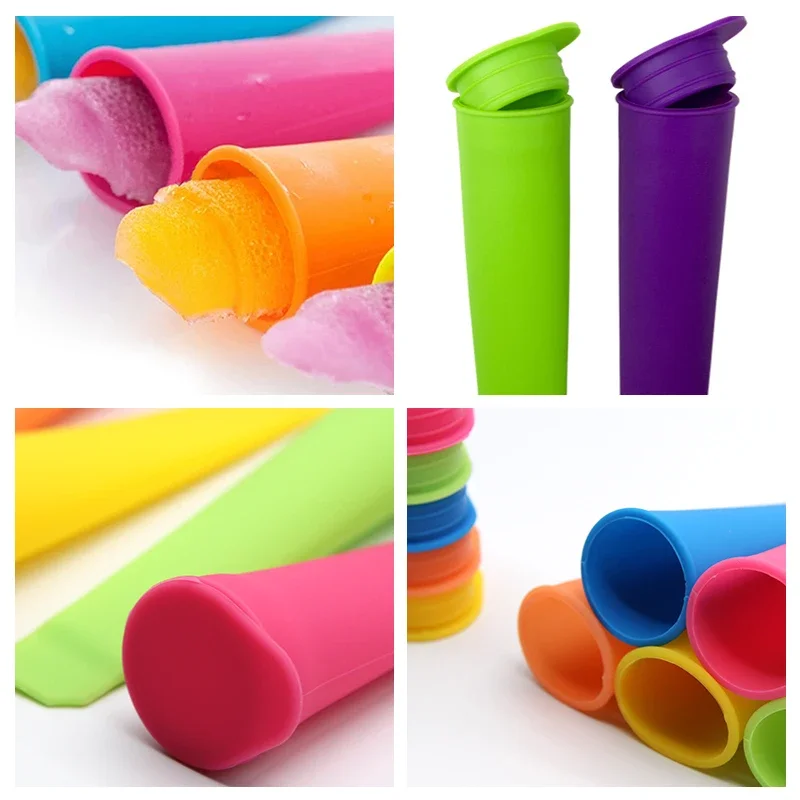 Ice Mold Ice Cream Molds 1PCS Summer Popsicle Maker Lolly Mould DIY Food-Grade Silicone Ice Cream Pop Mold Ice Lolly Cube Mould