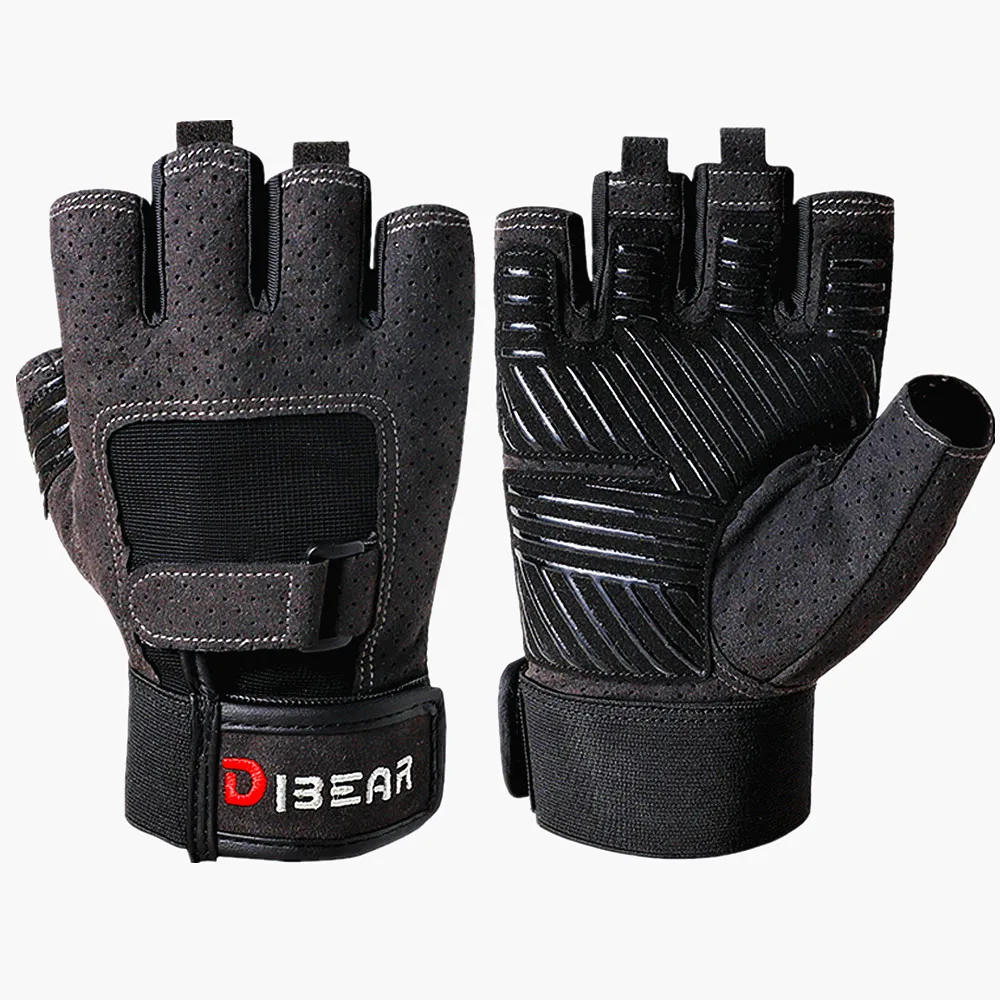 Las mejores ofertas en Grandes hombres Fitness Guantes Medio Dedo