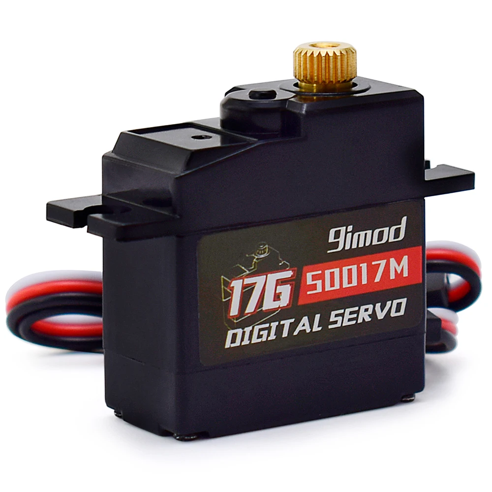 9imod Servo 9g 17g Digitaler Servomotor Hochgeschwindigkeitslenkung RC Servo Metal Gear Servo für 1/16 1/18 1/24 RC Auto Boot Hubschrauber – Detail 27