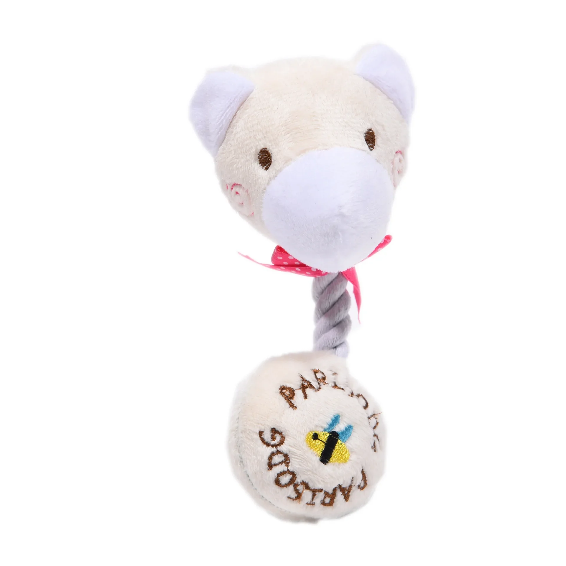 Pet Plush Toys Molar Teeth Bite-resistant Cat Toy Teddy Bichon Puppy Training Interactive Dog Supplies Dog Chew Toys 5
