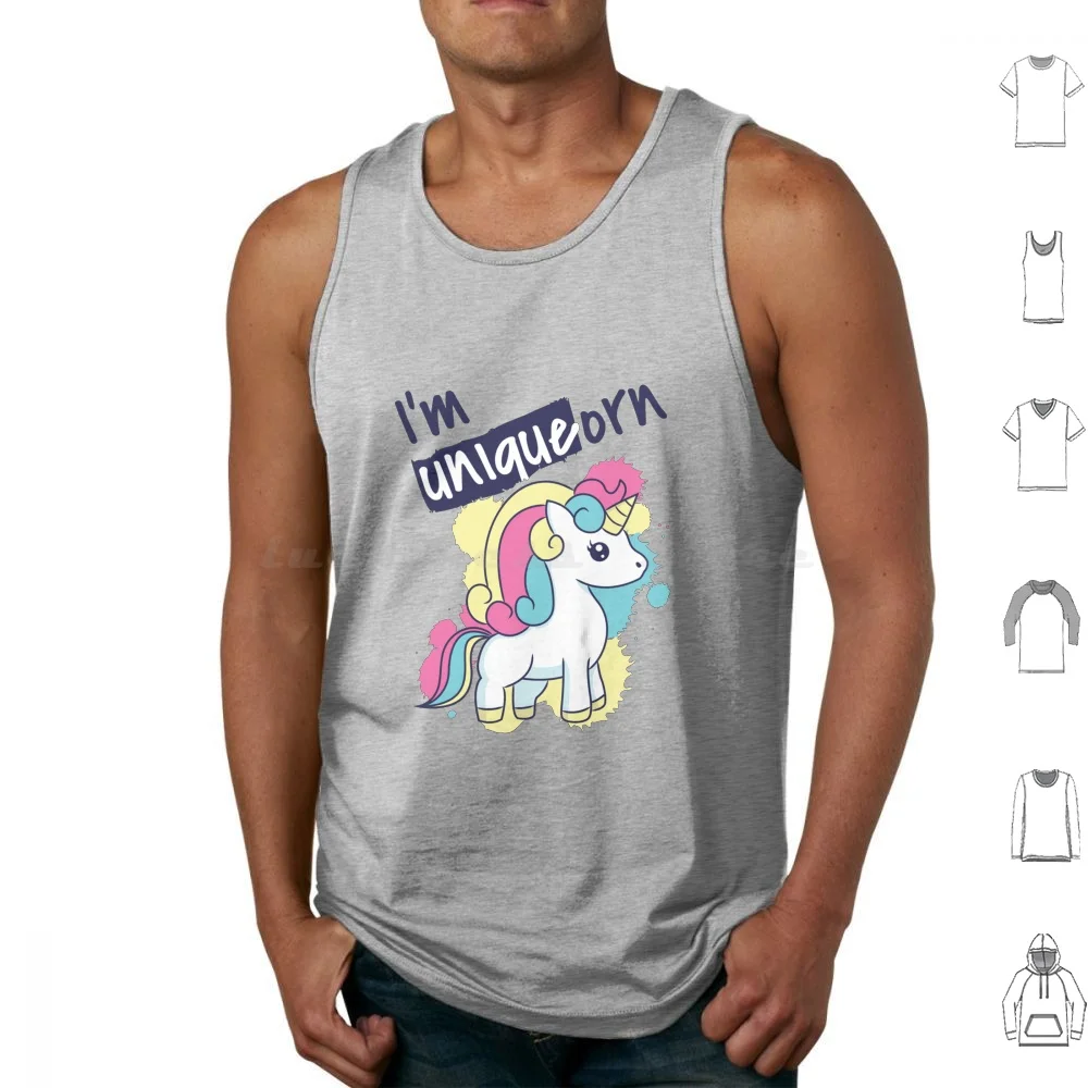 Sono Uniqueorn Canotte Gilet Senza Maniche Unicorno Unicorni Unicorny Rainbow Unicorn Lover Unicorn Colorful Unicorn Lover