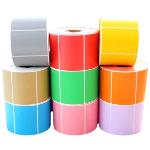 2.5*2.5cm 5000pcs /roll Self-adhesive Thermal Label Sticker Paper Package  Label Supermarket Price Blank Tag Thermal Sticker - Stickers - AliExpress