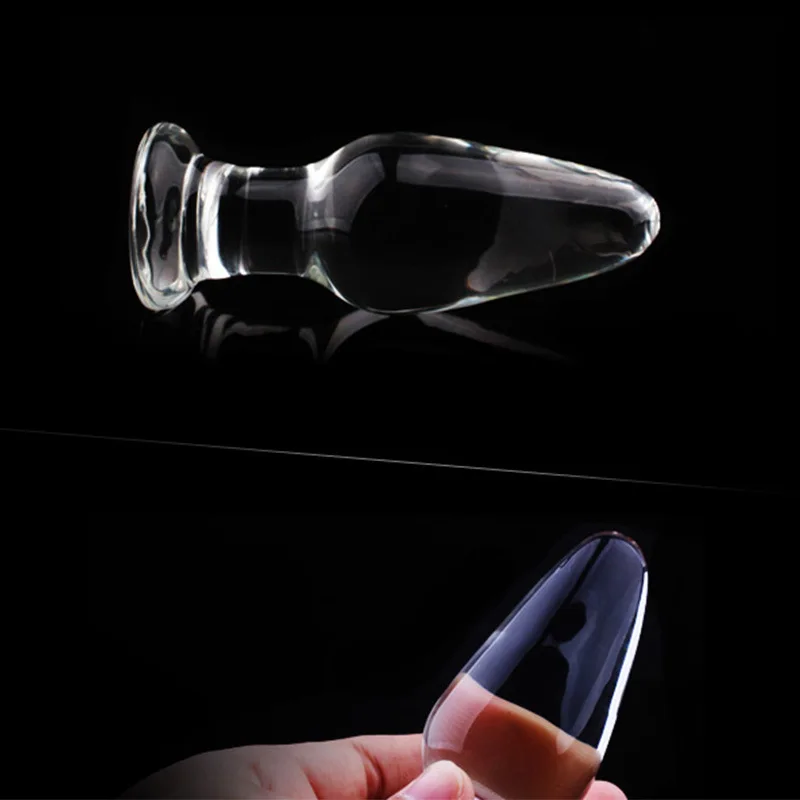 Perline anali di cristallo stile F Vetro Pyrex Butt Plug Dildo Ball Falso Plug anale Giocattoli del sesso per prodotti per adulti Donne_voghion.com