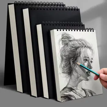 Eco-Friendly 30 Lenzuola 8K 16K Bobina Quaderno per Schizzi Rilegato a Spirale Carta da Disegno Spessa Senza Acido A4 A5 A6 Artista Schizzo Pad Pittura a Olio