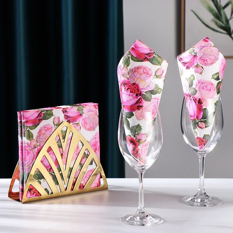 20pcs/pac 33*33cm Food-grade Colorful Printing Napkin Paper Facial Tissue Paper Wedding Placemats for Party Decoration