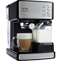 Mr. Coffee Espresso and Cappuccino Machine, Stainless Steel, Programmable Coffee Maker with Automatic Milk Frother 1