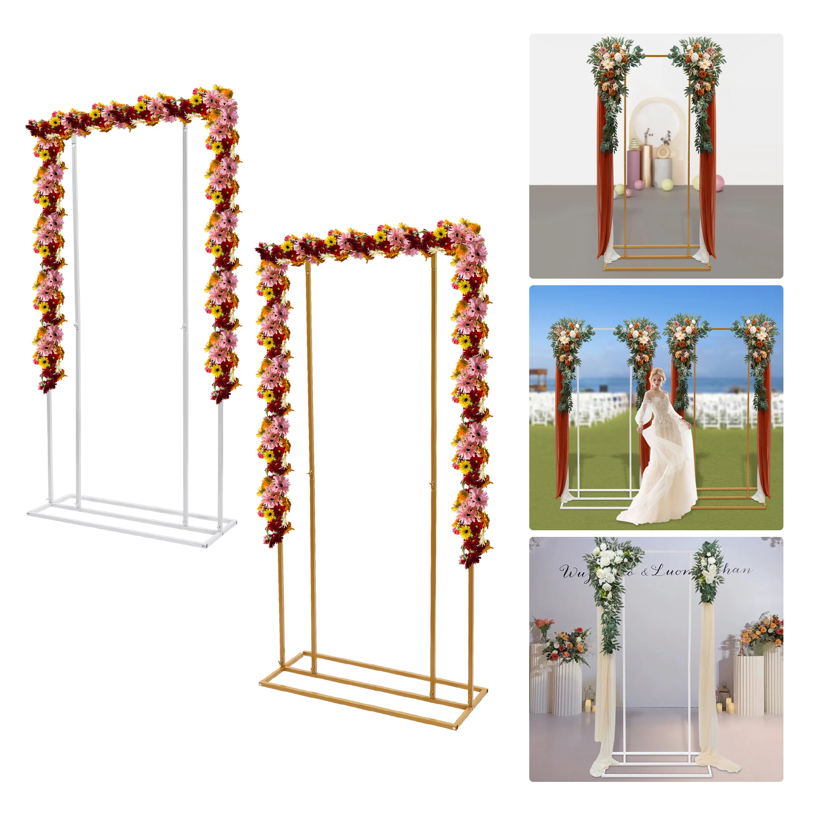Balloon Wedding Backdrop Stand Metal Balloon Frame Stand Decoration 6.56ft wedding arch stand