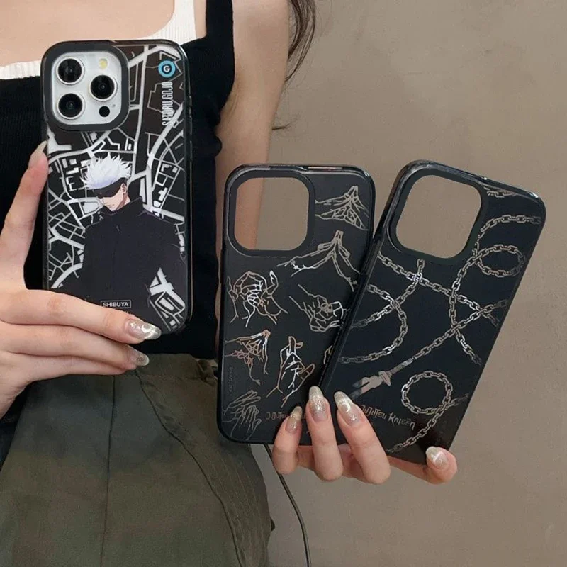 Anime SHIBUYA 2.5 Acrylic MagSafe Phone Case Cover for iPhone 12 13 14 15 Pro Max Case for iPhone 15 Pro Max