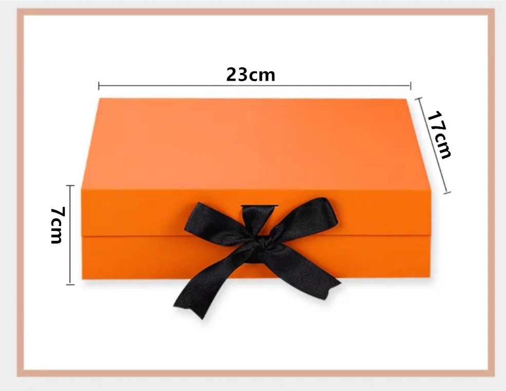 Foldable Magnetic Gift Box with Ribbon, Luxury Color Cardboard Packaging Box for Presen... - SKU FMGB1123 - UGI Packaging