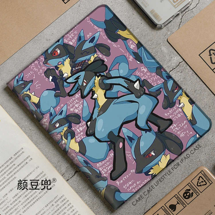 

Noice Lucario Anime For iPad Air 4 5 10.9 Mini 5 6 Case Luxury Silicone For Pro 12.9 11 10.5 9.7 For iPad 10th Protective Shell