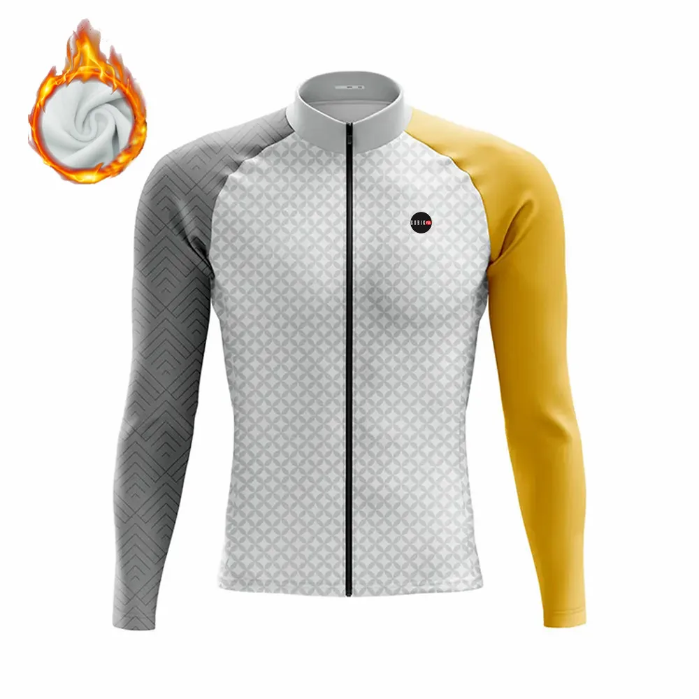 Cycling Jersey Cycling Shirt Winter Cycling Men's Long Sleeve Jackets Thermal Fleece Bicycle Jersey Ciclismo Racing Jacket Roadbike Shirts