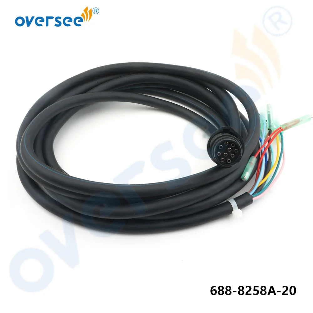 688-8258A 703 Remote Control Box Main Harness 10Pin Replace Cable 688-8258A-20 Cable For Yamaha Outboard Engine Control Box 5M