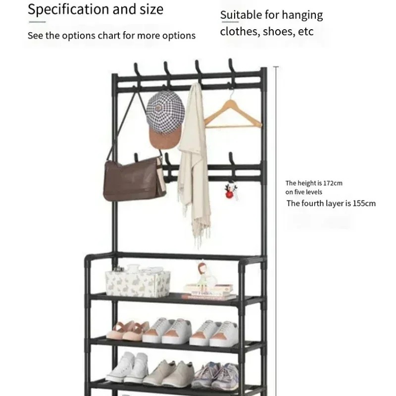 Shoe Rack Multi-layer Clothes Hanger Shoe Storage Home Hallway Space-saving