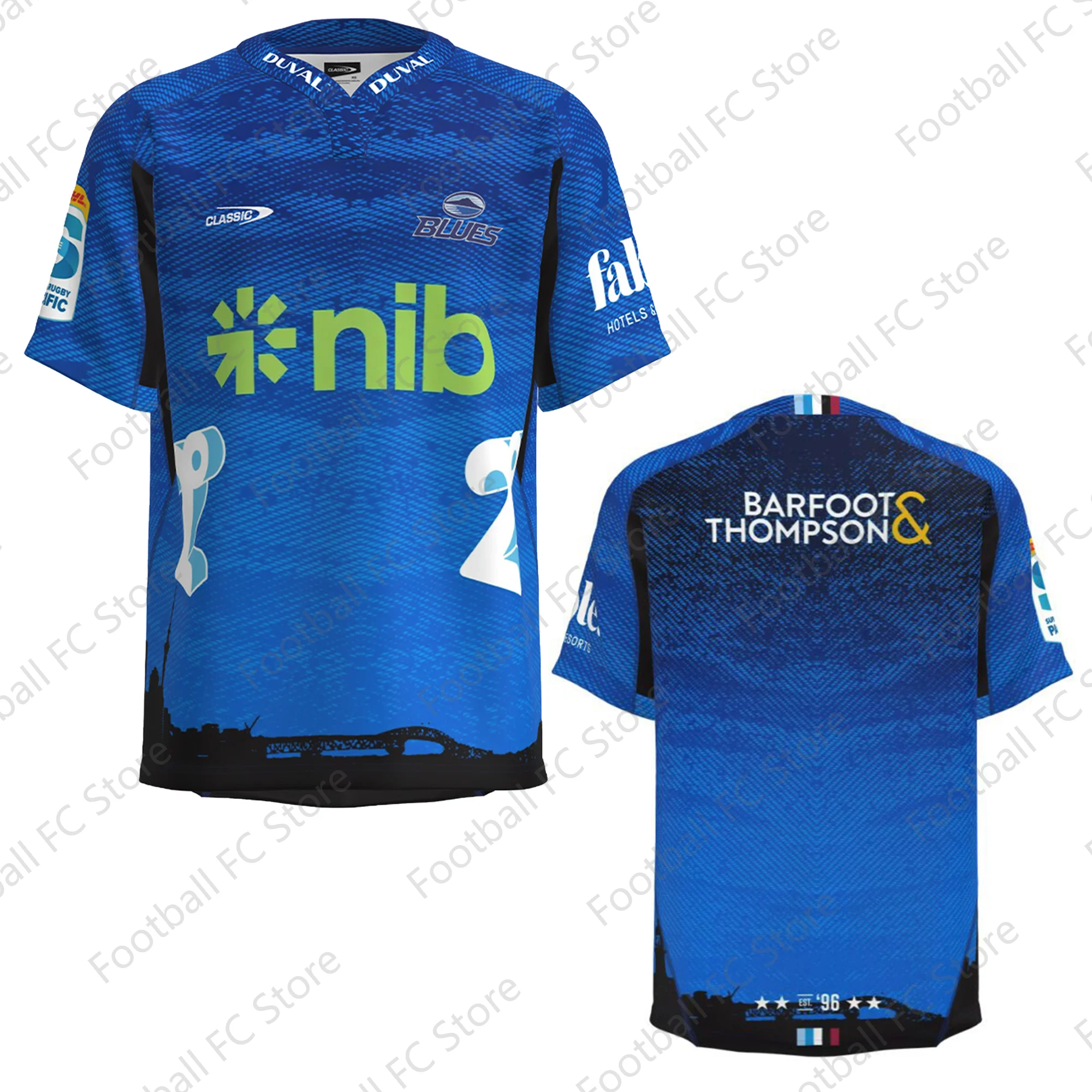 NewArrivalSummerBluesSuperRugbyHomeJersey2024RugbyJerseyTrainingJerseyKidUniform