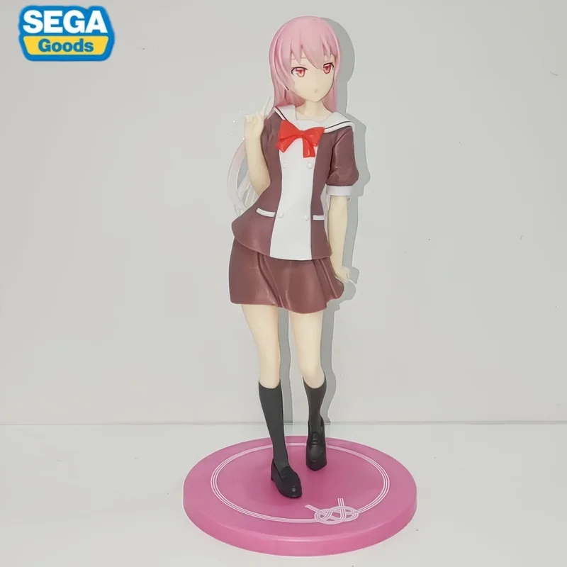 SEGA 오리지널 재고 있음 루미나스타 전체적으로 매우 귀여운 유자키 시키 피규어 애니메이션 모델 데스크탑 컬렉션 장식품 장난감 선물
