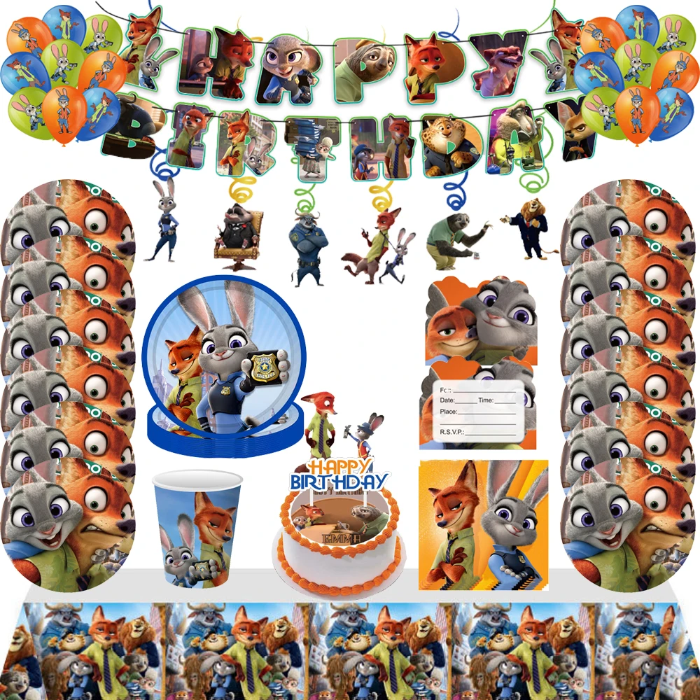 Zootopia Cupcake Toppers Zootopia Birthday Party Decorations 