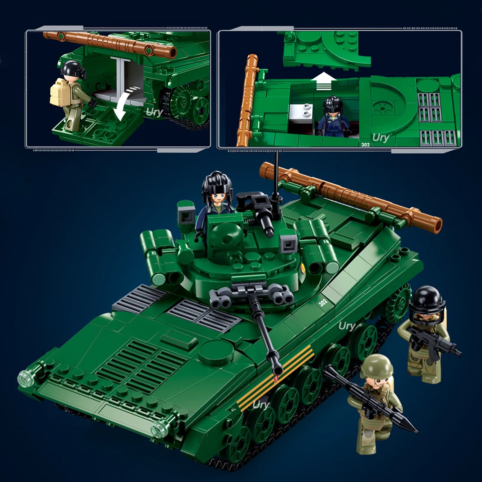 Juego De Construcción Militar Sluban M38-b8006, 988 Piezas 988