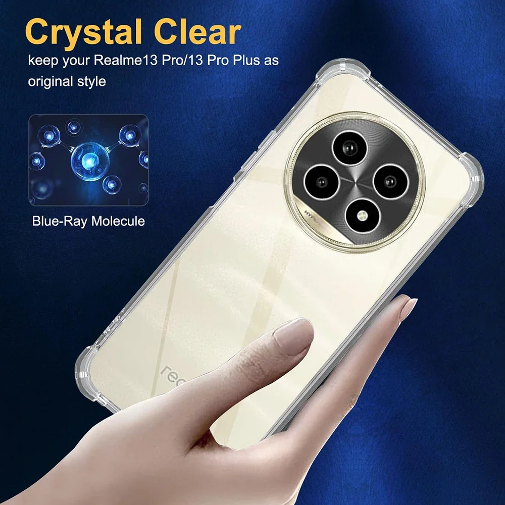 Shockproof Silicone Soft Case - Thin Clear Back Cover Shell