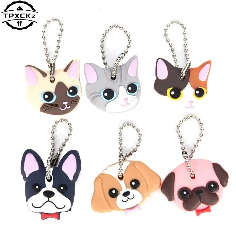 1pcs Silicone Cartoon Protective Key Case Cover Key Control Dust Cover Holder Organizer Home Accessories Supplies